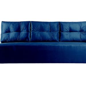 Sofa Rozkładana Trzyosobowa z Pojemnikiem PONO Granatowa z Funkcją Spania 851274 Sofa Rozkładana Trzyosobowa z Pojemnikiem PONO Granatowa z Funkcją Spania 851274