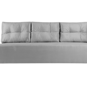 Sofa Rozkładana Trzyosobowa z Pojemnikiem PONO Szara z Funkcją Spania 851276 Sofa Rozkładana Trzyosobowa z Pojemnikiem PONO Szara z Funkcją Spania 851276