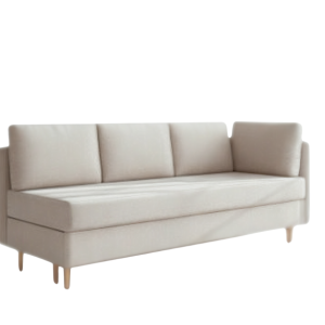 Sofa Rozkładana Trzyosobowa z Pojemnikiem PRATO Beżowa z Funkcją Spania 775168 Sofa Rozkładana Trzyosobowa z Pojemnikiem PRATO Beżowa z Funkcją Spania 775168