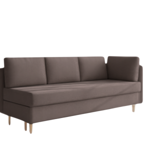 Sofa Rozkładana Trzyosobowa z Pojemnikiem PRATO Brązowa z Funkcją Spania 814961 Sofa Rozkładana Trzyosobowa z Pojemnikiem PRATO Brązowa z Funkcją Spania 814961