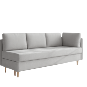 Sofa Rozkładana Trzyosobowa z Pojemnikiem PRATO Szara z Funkcją Spania 775152 Sofa Rozkładana Trzyosobowa z Pojemnikiem PRATO Szara z Funkcją Spania 775152