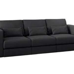 Sofa Rozkładana Trzyosobowa z Pojemnikiem REALITY Czarna z Funkcją Spania 777304 Sofa Rozkładana Trzyosobowa z Pojemnikiem REALITY Czarna z Funkcją Spania 777304