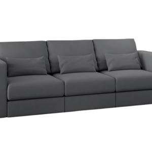 Sofa Rozkładana Trzyosobowa z Pojemnikiem REALITY Grafitowa Funkcja Spania 777272 Sofa Rozkładana Trzyosobowa z Pojemnikiem REALITY Grafitowa Funkcja Spania 777272