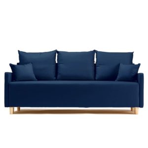 Sofa Rozkładana Trzyosobowa z Pojemnikiem ROSA Granatowa z Funkcją Spania 789485 Sofa Rozkładana Trzyosobowa z Pojemnikiem ROSA Granatowa z Funkcją Spania 789485