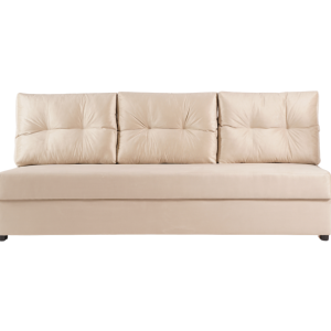 Sofa Rozkładana Trzyosobowa z Pojemnikiem SKANDI Beżowa z Funkcją Spania 851280 Sofa Rozkładana Trzyosobowa z Pojemnikiem SKANDI Beżowa z Funkcją Spania 851280