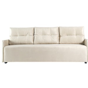 Sofa Rozkładana Trzyosobowa z Pojemnikiem VERO Beżowa z Funkcją Spania 851283 Sofa Rozkładana Trzyosobowa z Pojemnikiem VERO Beżowa z Funkcją Spania 851283