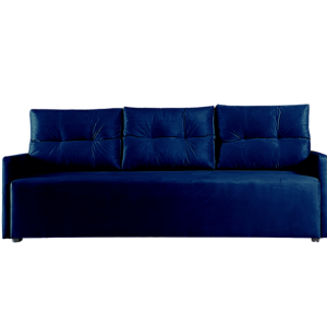 Sofa Rozkładana Trzyosobowa z Pojemnikiem VERO Granatowa z Funkcją Spania 851289 Sofa Rozkładana Trzyosobowa z Pojemnikiem VERO Granatowa z Funkcją Spania 851289