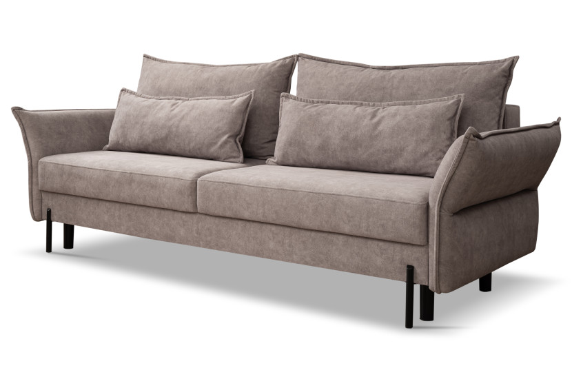 Sofa rozkładana Volio z pojemnikiem na pościel Beżowy 652465