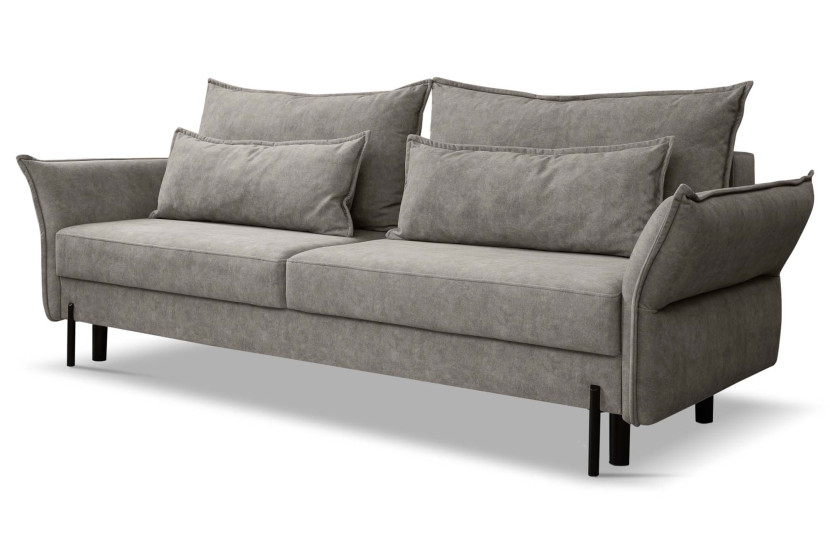 Sofa rozkładana Volio z pojemnikiem na pościel Szary 652496