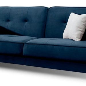 Sofa rozkładana z funkcją spania BELLIS VELVET granatowa 759544 Sofa rozkładana z funkcją spania BELLIS VELVET granatowa 759544