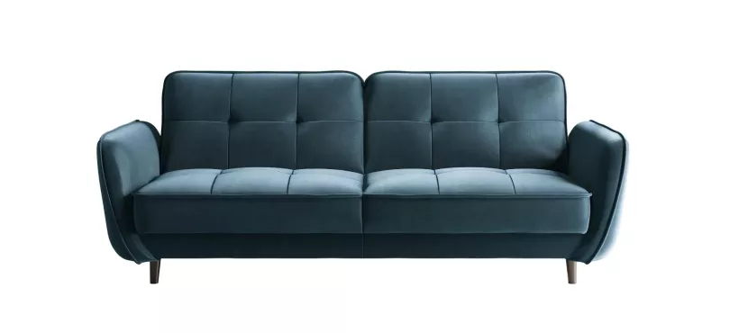 Sofa rozkładana z funkcją spania BELLIS VELVET niebieska 758066