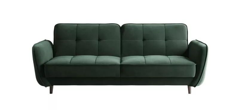 Sofa rozkładana z funkcją spania BELLIS VELVET zielona 758075