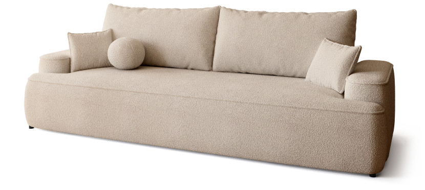 Sofa rozkładana z funkcją spania CARMELLO boucle 701855