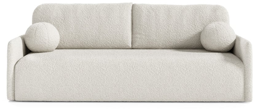 Sofa rozkładana z funkcją spania CLOUD biała kanapa 298974