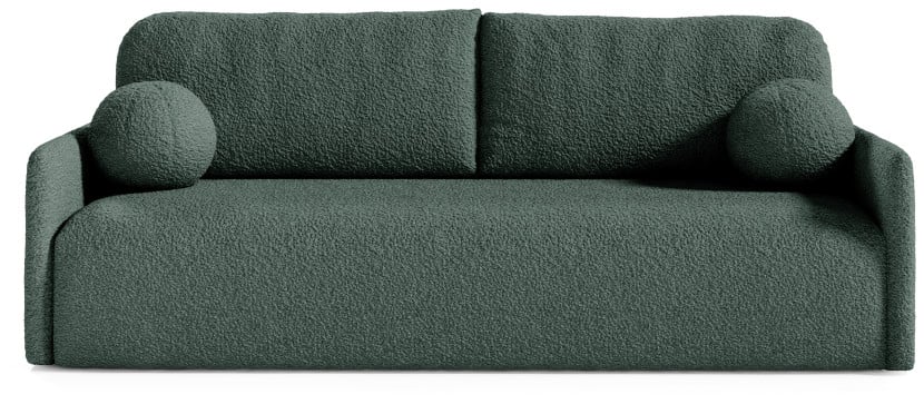 Sofa rozkładana z funkcją spania CLOUD zielona kanapa 298975