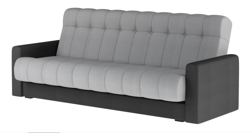 Sofa rozkładana z funkcją spania GARETT szara/czarna 760239