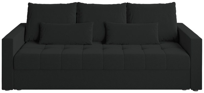 Sofa rozkładana z funkcją spania HOT trzyosobowa czarna 259701