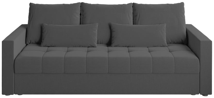 Sofa rozkładana z funkcją spania HOT trzyosobowa grafitowa 259698