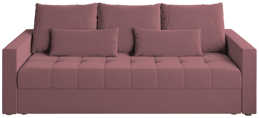 Sofa rozkładana z funkcją spania HOT trzyosobowa różowa 259699
