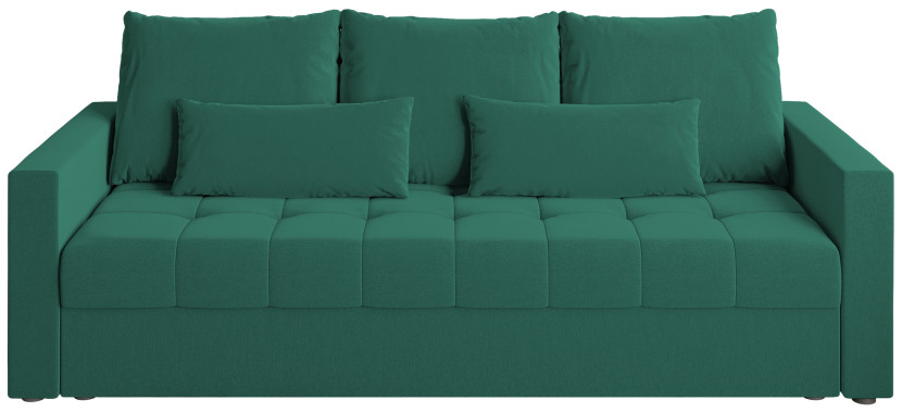 Sofa rozkładana z funkcją spania HOT trzyosobowa zielona 259694