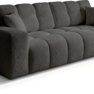 Sofa rozkładana z funkcją spania i pojemnikiem NEBU szary 995295 Sofa rozkładana z funkcją spania i pojemnikiem NEBU szary 995295
