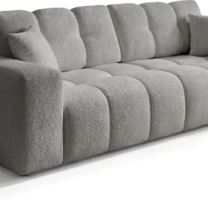 Sofa rozkładana z funkcją spania i pojemnikiem NEBU szary 987251 Sofa rozkładana z funkcją spania i pojemnikiem NEBU szary 987251