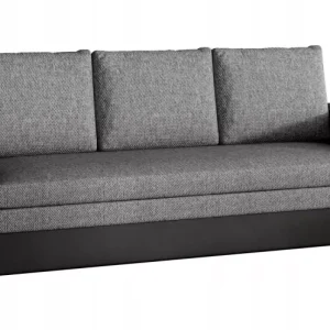 Sofa rozkładana z funkcją spania INVERSA szara/czarna 758064 Sofa rozkładana z funkcją spania INVERSA szara/czarna 758064