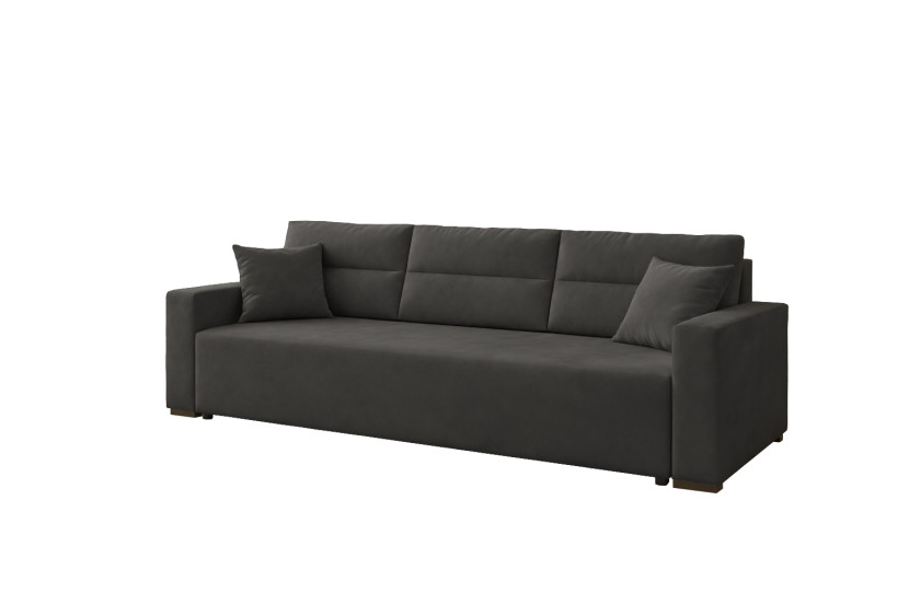 Sofa Rozkładana Z Funkcją Spania Kanapa Luno Od Producenta | Grafitowy 1048024