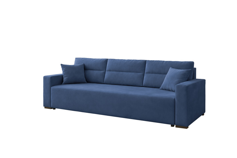 Sofa Rozkładana Z Funkcją Spania Kanapa Luno Od Producenta | Niebieski 1048021