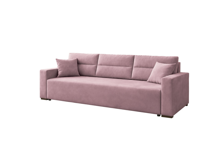 Sofa Rozkładana Z Funkcją Spania Kanapa Luno Od Producenta | Różowy 1048027