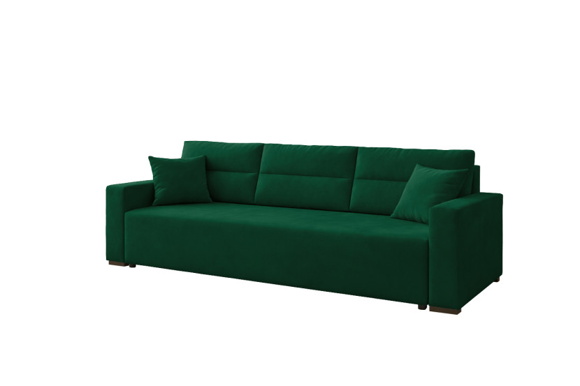 Sofa Rozkładana Z Funkcją Spania Kanapa Luno Od Producenta | Zielony 1048019