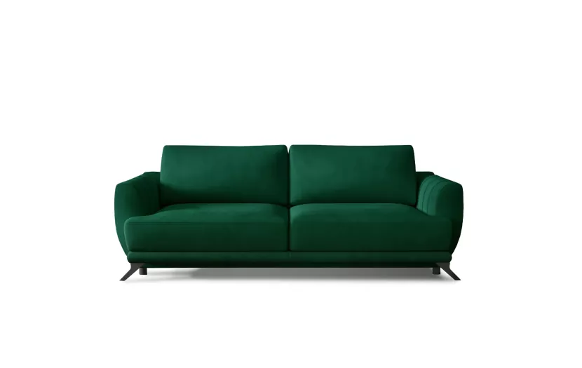 Sofa rozkładana z funkcją spania MEGIS VELVET zielona 758067