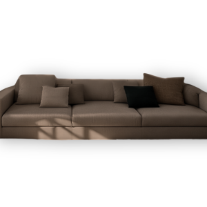 Sofa Rozkładana z Funkcją Spania Modułowa Brązowa Welurowa do Salonu CLEO 814968 Sofa Rozkładana z Funkcją Spania Modułowa Brązowa Welurowa do Salonu CLEO 814968