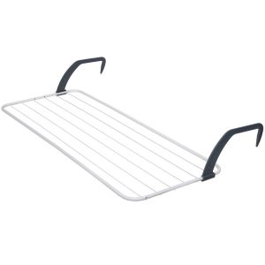 Suszarka na pranie ścienna S100 109 x 43 cm biała VELKEA 81820 Suszarka na pranie ścienna S100 109 x 43 cm biała VELKEA 81820