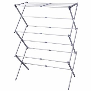 Suszarka na pranie składana i rozsuwana 75xh104 cm metalowa biała 994552 Suszarka na pranie składana i rozsuwana 75xh104 cm metalowa biała 994552