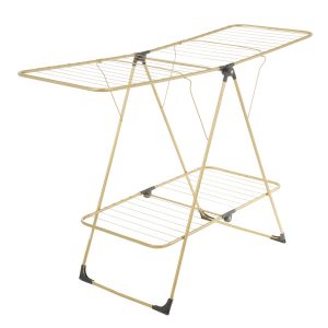 Suszarka na pranie stojąca A300 163x62x114 cm złota VELKEA 351371 Suszarka na pranie stojąca A300 163x62x114 cm złota VELKEA 351371