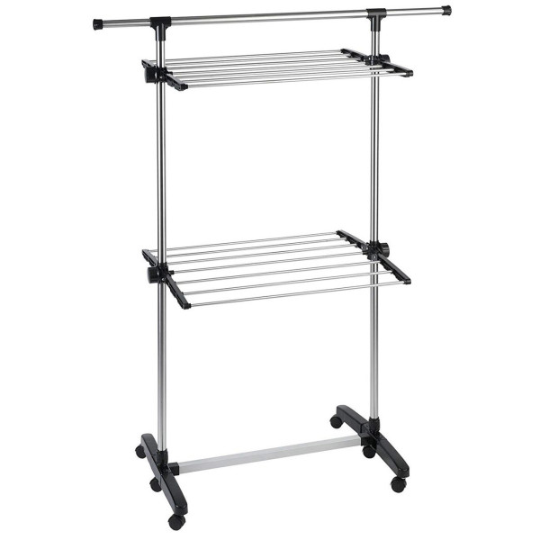 Suszarka na pranie ze stali nierdzewnej, 77-120 cm 202603