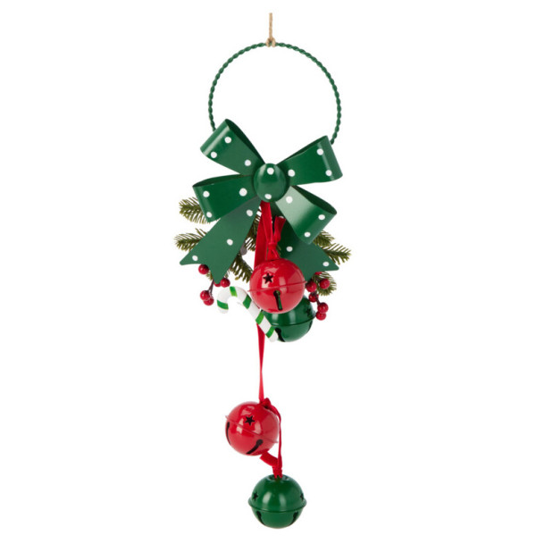 Świąteczna dekoracja z metalowymi dzwoneczkami, 29 cm 773923