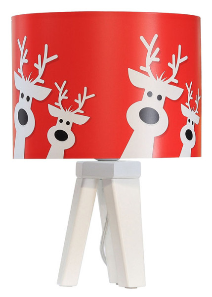 Świąteczna lampa stołowa trójnóg - Zylo 357582