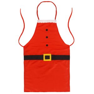 Świąteczny fartuch kuchenny 75 cm czerwony mikołaj 357008 Świąteczny fartuch kuchenny 75 cm czerwony mikołaj 357008
