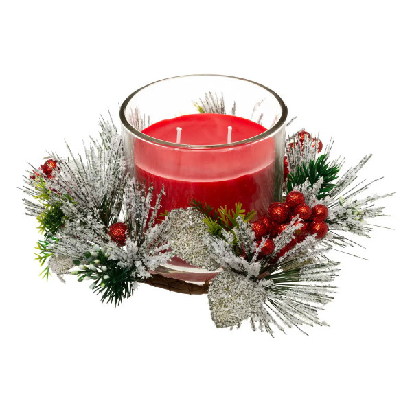 Świąteczny stroik ze świecą, 270 g 121418