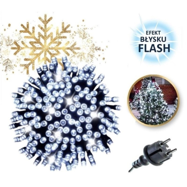 Światełka lampki LED 300 ZIMNY BIAŁY, FLASH BIAŁY 7772 373537