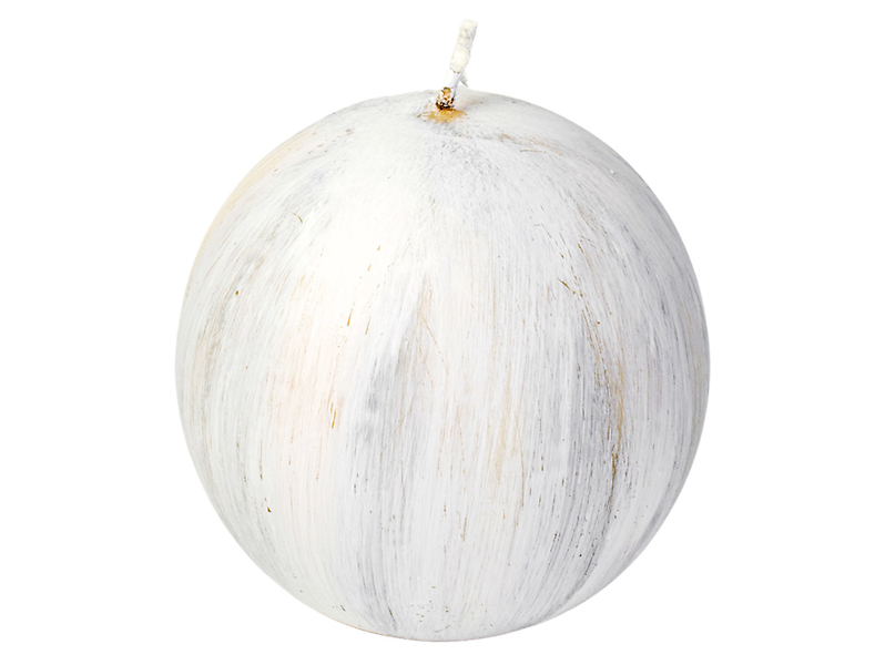 Świeca okrągła White Wood 10 cm 49739