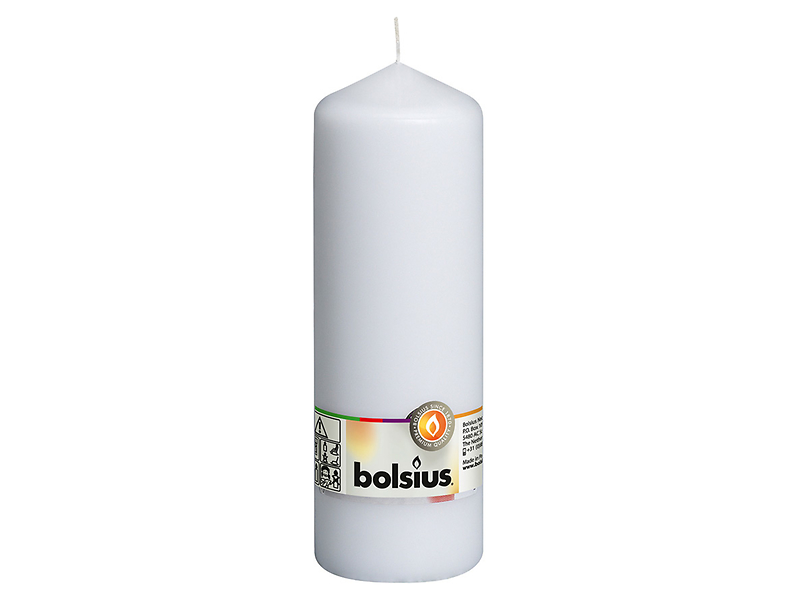 Świeca pieńkowa 20 cm biała 57120
