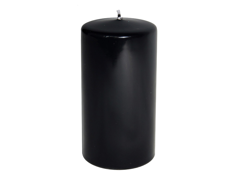 Świeca pieńkowa Lakier 12 cm czarna 49746