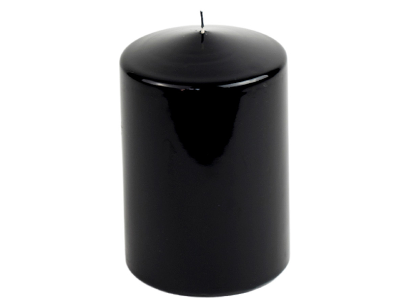 Świeca pieńkowa Lakier 15 cm czarna 49729