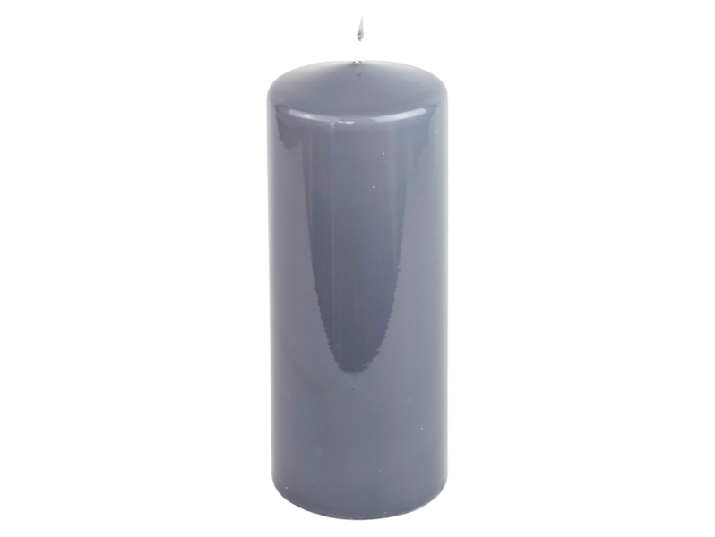 Świeca pieńkowa Lakier 25 cm szara 49728