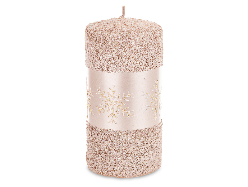 Świeca Snow Queen 14 cm cappucino 343096
