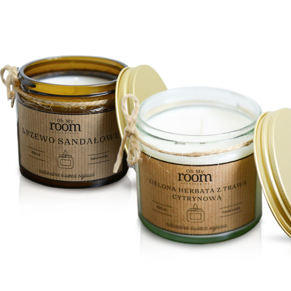 Świeca Sojowa Świece Zestaw Boho Naturalne 2 X 250 Ml 439848