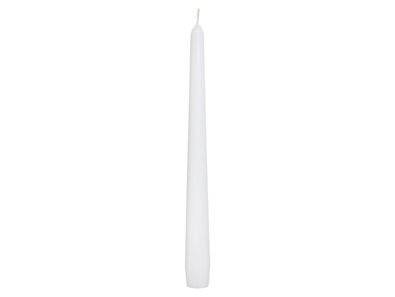 Świeca szpica 1 szt. 24,5 cm biała 18348